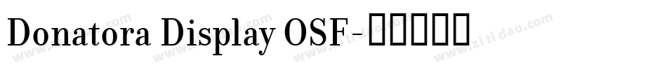 Donatora Display OSF字体转换